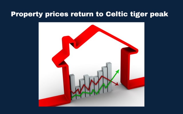 Irish Property Prices return to Celtic Tiger peak